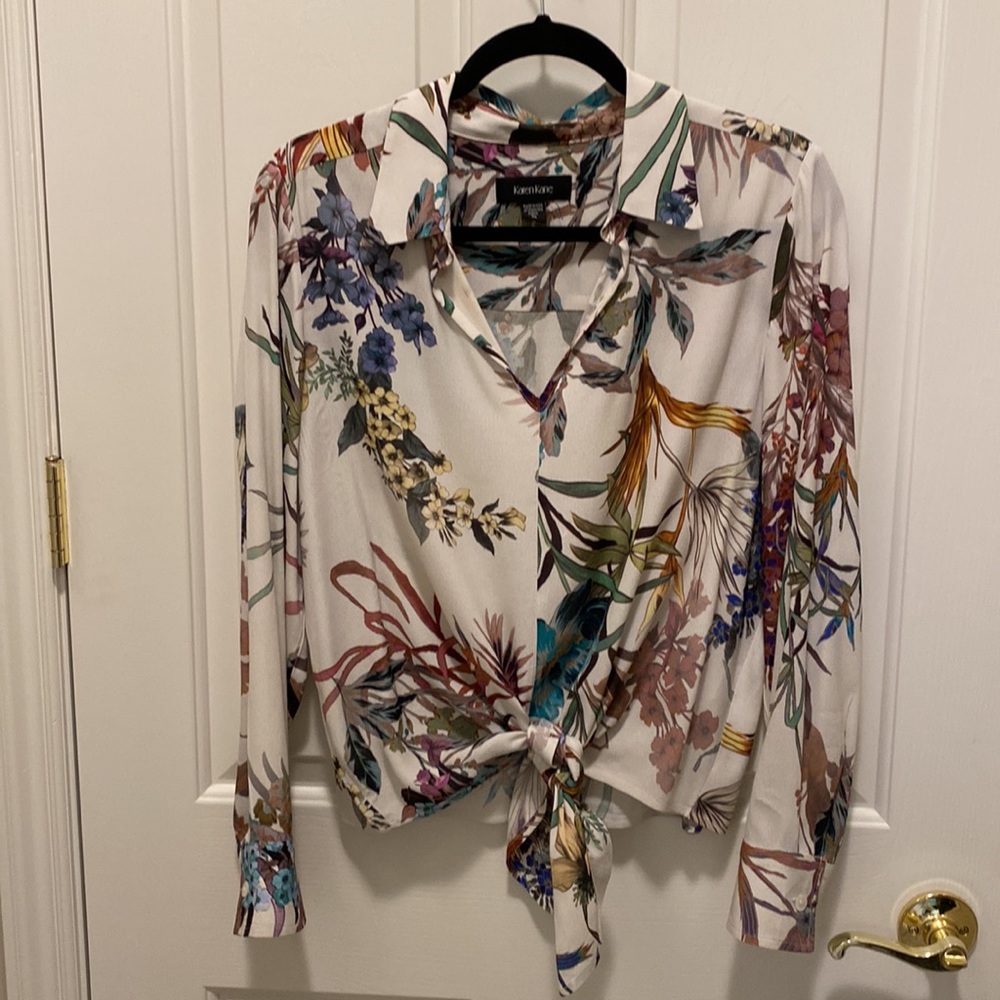 Darling Karen Kane front-tie blouse
